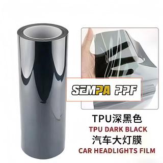 Adesivo Para Farol De Carro TPU Preto Escuro