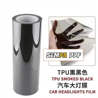Adesivo Para Farol De Carro TPU Preto